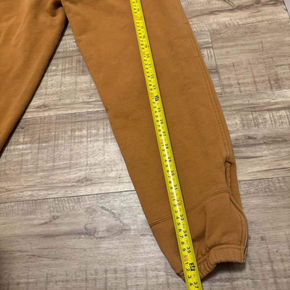 Champion X Timberland Joggers Size Small Brown  Big Logos Spellout MENS - Picture 10 of 13